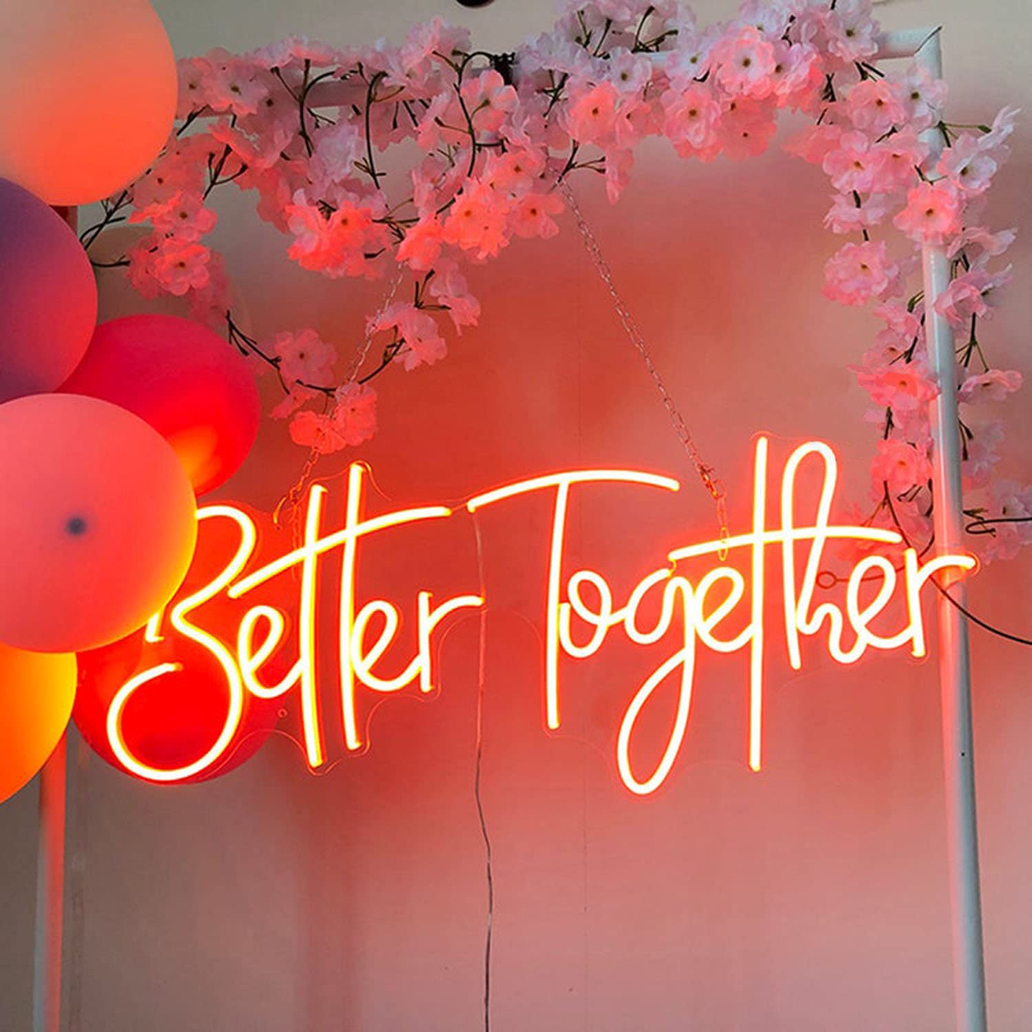 Amazon.co.jp: FARNEW Better Together ネオンサイン 結婚式 寝室装飾